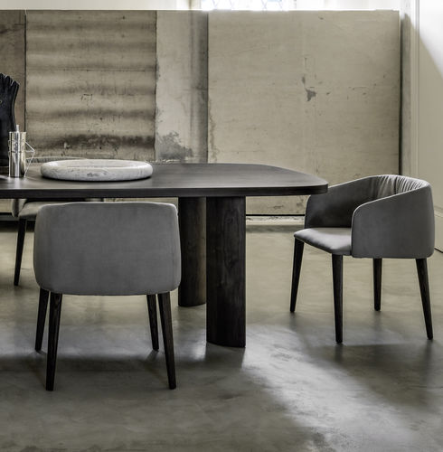 Cadeira contemporânea - Sofy - Frag - para ambiente interno / em tecido / em couro