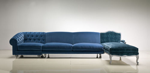 Sofá modular - COLLAGE1 6700 - Fratelli Boffi - de estilo / em tecido / azul