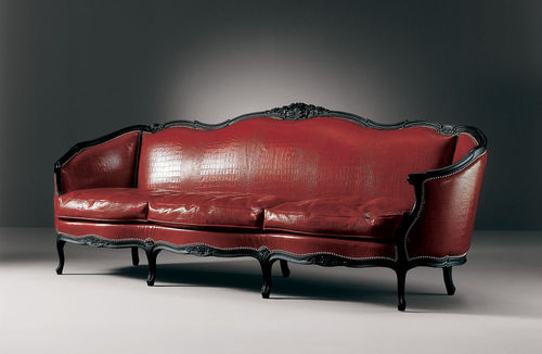 Sofá de estilo - NARCISO 105.3 - Fratelli Boffi - em couro / vermelho / para hotel