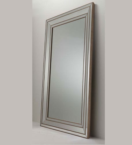 Espelho de piso - LUMIERE - 4709/S - Fratelli Boffi - contemporâneo / retangular / em madeira