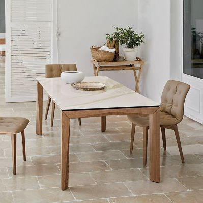 Mesa contemporânea - T78 MATRIX - Friulsedie Sud by Dalmasson - em madeira de freixo / retangular / extensível