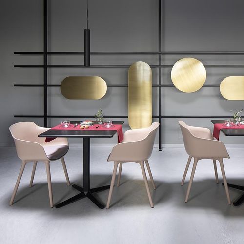 Cadeira contemporânea - DAME - Gaber - para ambiente interno / em tecnopolímero / com base em aço cromado