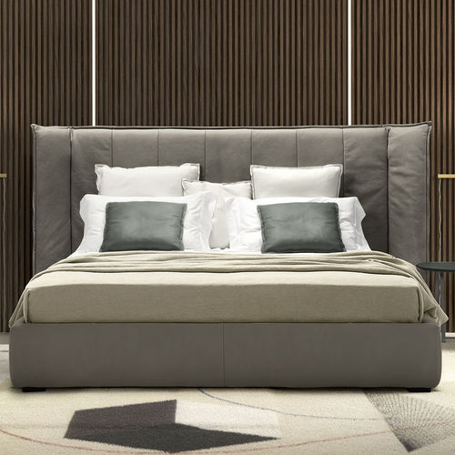 Cama de casal - WIND NIGHT  - Gamma Arredamenti International - contemporânea / estofada / com cabeceira estofada