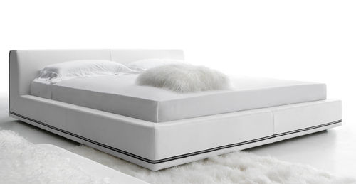 Cama de casal - ZIPPER NIGHT - Gamma Arredamenti International - contemporânea / estofada / com cabeceira estofada