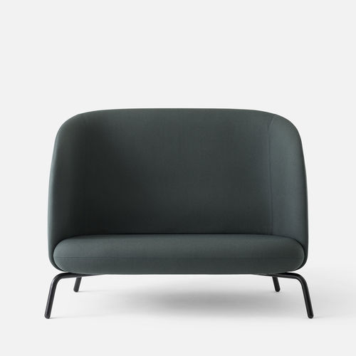 Sofá contemporâneo - EASY NEST - + HALLE - em tecido / com encosto alto / bege