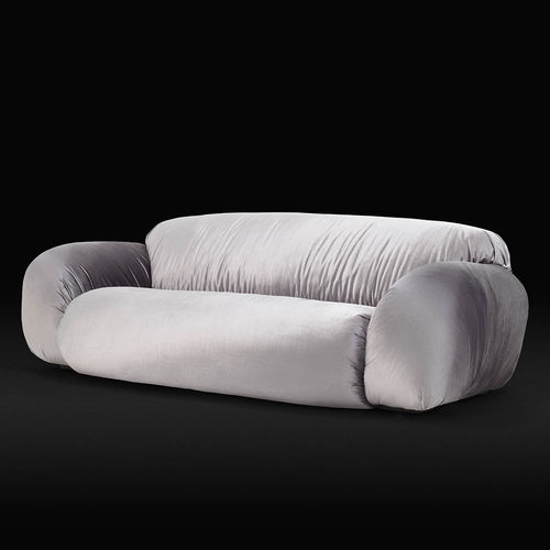 Sofá contemporâneo - BETSY - Gufram - em tecido / com capa removível / cinza