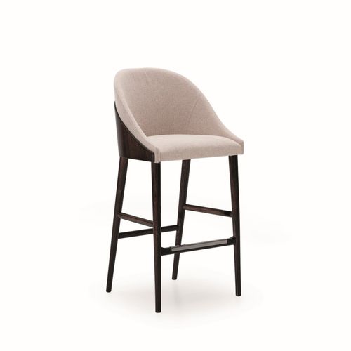 Cadeira alta contemporânea - SHELL - Haute Couture by Costantini Pietro - para ambiente interno / em tecido / com base em madeira