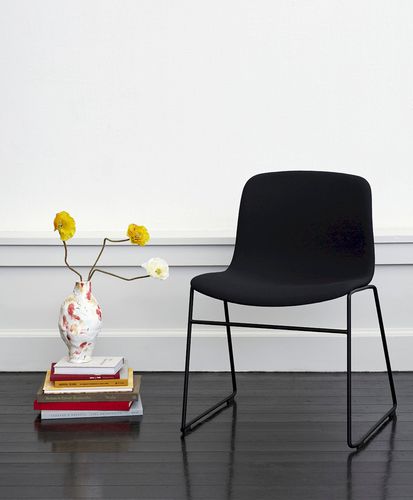 Cadeira contemporânea - AAC09 - Hay a/s - para ambiente interno / em tecido / com base em aço inoxidável