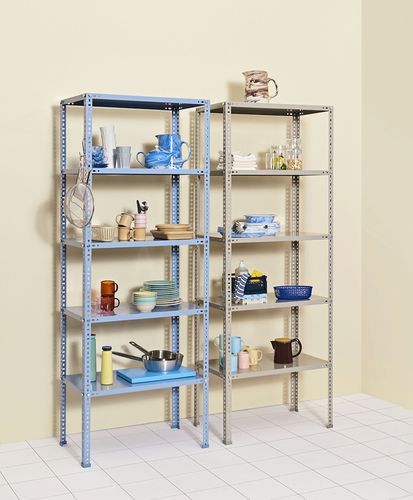 Estante de design industrial - HAY - Hay a/s - em aço revestido a pó / para cozinha