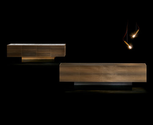 Buffet aparador contemporâneo - SIDE-X - Henge - metálico / em pedra / em madeira maciça