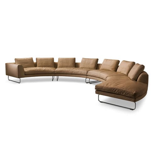 Sofá modular - ADD_LOOK ROUND - i4 MARIANI - curvo / contemporâneo / em tecido