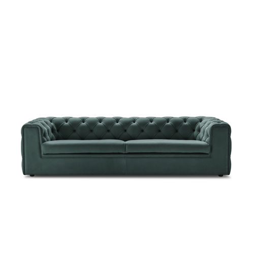 Sofá Chesterfield - TUDOR - i4 MARIANI - em tecido / em couro / com braços