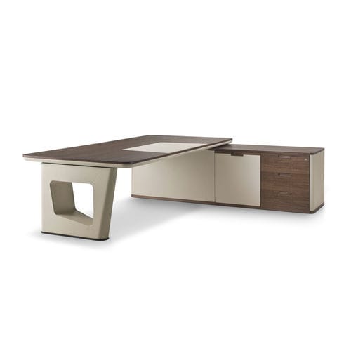 Mesa executiva - AVATAR - i4 MARIANI - de piso / contemporânea / com folheado de madeira