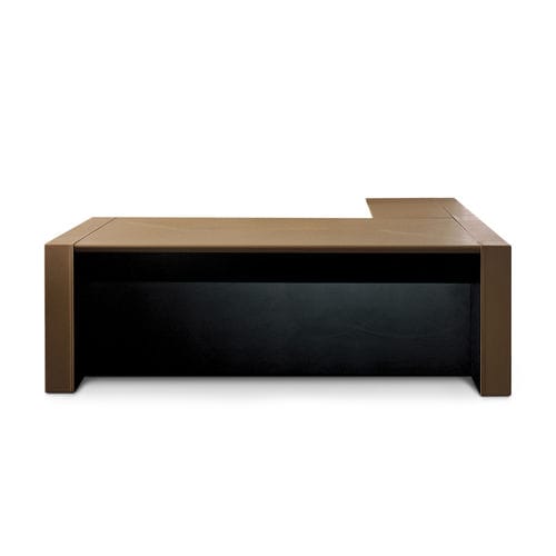Mesa executiva - METEORA - i4 MARIANI - de piso / contemporânea / com folheado de madeira