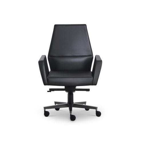 Poltronas de escritório contemporânea - KEFA - i4 MARIANI - em couro / em aço / reclinável