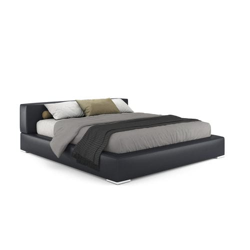Cama de casal - KEEN - i4 MARIANI - contemporânea / estofada / com cabeceira