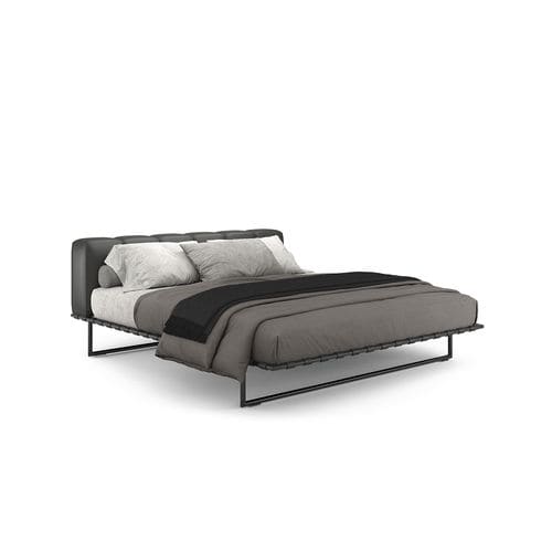 Cama de casal - KRISTALL - i4 MARIANI - contemporânea / estofada / com cabeceira
