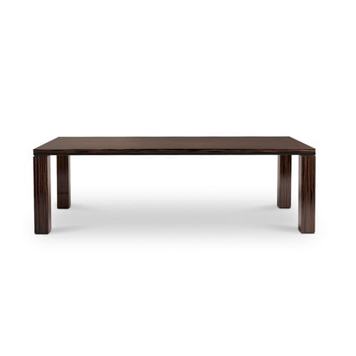 Mesa contemporânea - SERA - i4 MARIANI - com folheado de madeira / em mármore / em couro