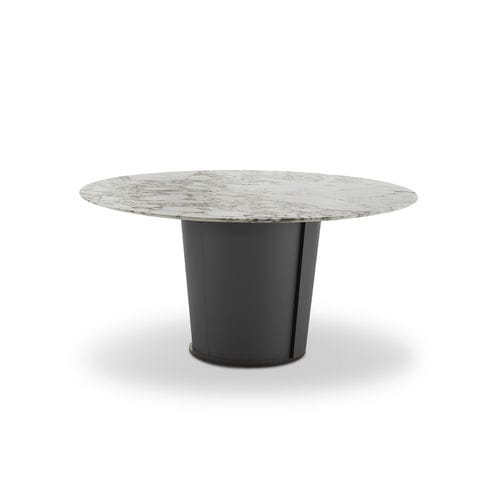Mesa de jantar contemporânea - PAPIER - i4 MARIANI - com folheado de madeira / em mármore / em couro