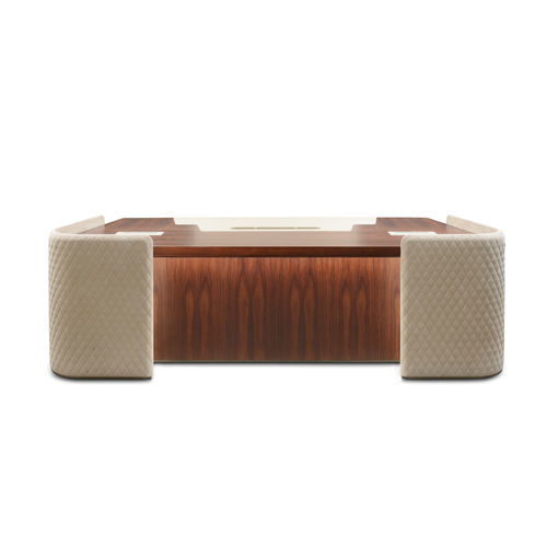 Mesa executiva - ROYAL - i4 MARIANI - de piso / Art Déco / em couro