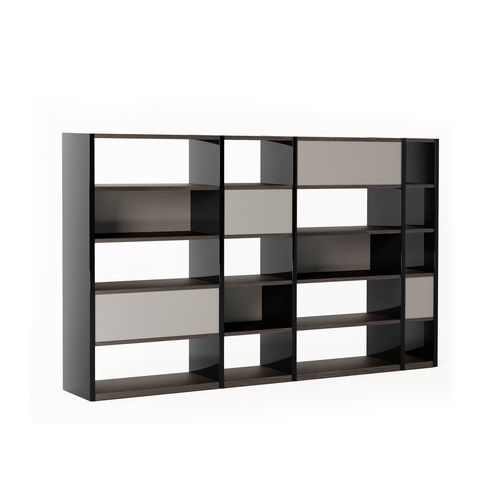 Livreiro modular - MOOD SYSTEM - i4 MARIANI - alto / baixo / do piso ao teto