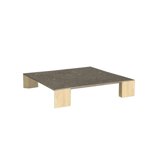 Mesa de centro contemporânea - ICON - I.T.F. DESIGN SRL - em MDF laminado / em cerâmica / com base em carvalho