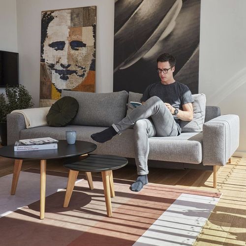 Sofá-cama - IDUN - Innovation Randers a/s - contemporâneo / em tecido / em couro