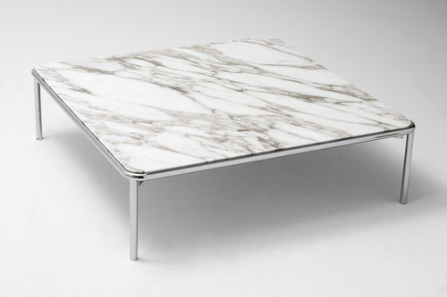 Mesa de centro contemporânea - UP - La Cividina - em aço / em mármore / em MDF laqueado