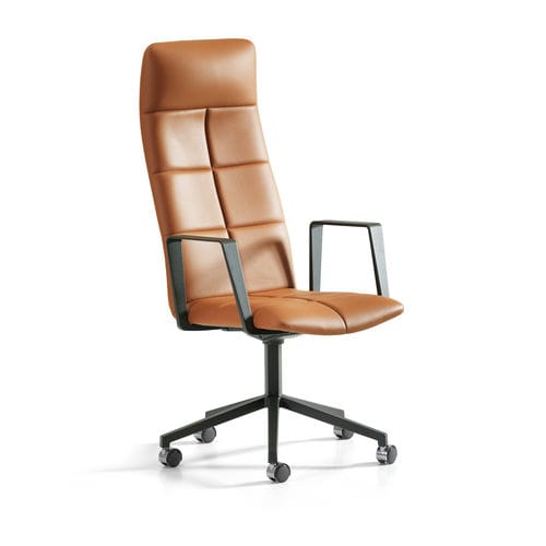 Cadeira executiva contemporânea - ARCHAL XL - Lammhults Möbel AB - em couro / em tecido / metálica
