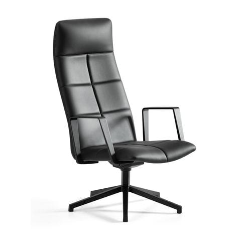 Poltrona contemporânea - ARCHAL XL - Lammhults Möbel AB - em tecido / em couro / metálica