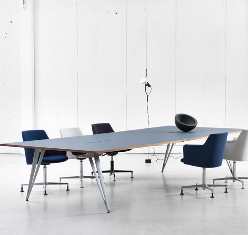 Mesa de conferências contemporânea - ATTACH - Lammhults Möbel AB - em madeira de freixo / em laminado / em linóleo