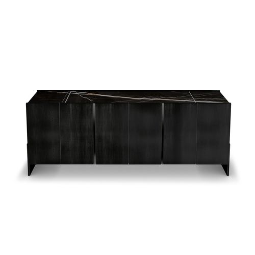 Buffet aparador contemporâneo - BLACK & MORE - Malerba - em madeira / metálico / em mármore
