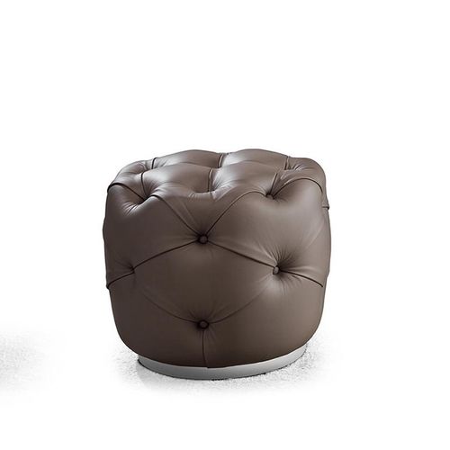 Puff Chesterfield - MPLACE - Malerba - em tecido / em couro / redondo