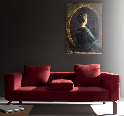 Sofá contemporâneo - SOFTWARE - Martex - em tecido / em couro / vermelho