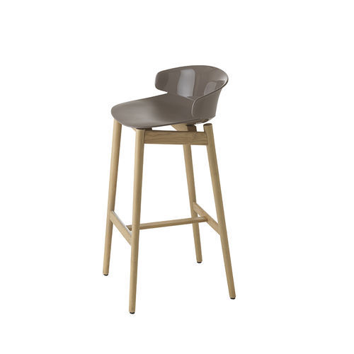 Cadeira alta contemporânea - Classy 1097 - et al. - para ambiente interno / em polipropileno / com base em madeira de freixo