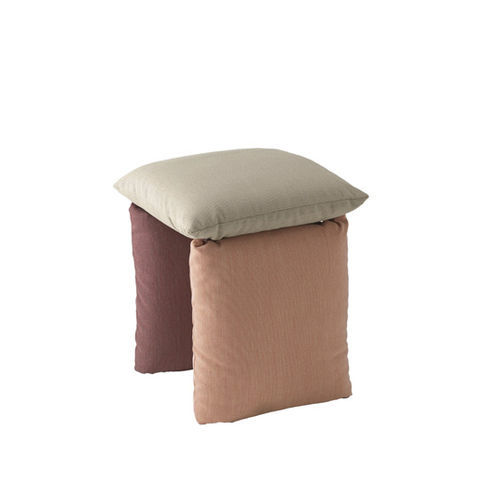 Banqueta de design original - Pillow 219 - et al. - em tecido / base com tecido / dupla