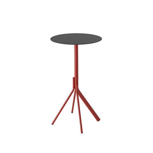 Mesa alta contemporânea - Main 1125 - et al. - em aço / com base em aço / redonda