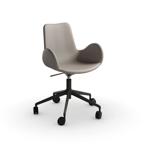 Cadeira contemporânea - Dalia DP - MIDJ - para ambiente interno / em tecido / em couro