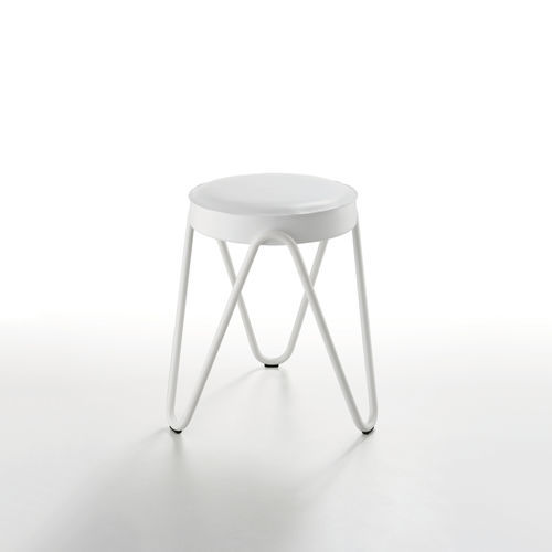 Banqueta alta contemporânea - Apelle Jump - MIDJ - em couro / em tecido / em couro sintético