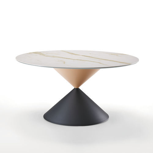 Mesa contemporânea - Clessidra - MIDJ - em madeira / em cerâmica / em mármore