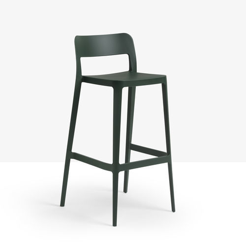 Cadeira alta contemporânea - Nen&egrave; - MIDJ - para ambiente interno / para ambiente externo / em polipropileno