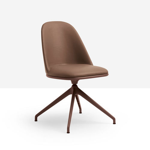 Cadeira de escritório contemporânea - Lea S GX CU - MIDJ - para ambiente interno / em couro / com base metálica