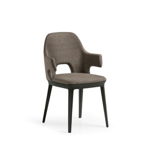 Cadeira de sala de jantar contemporânea - RELAY - MIDJ - para ambiente interno / em polipropileno / em couro