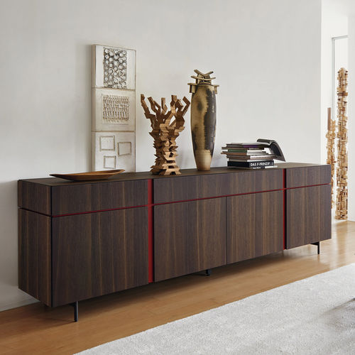 Buffet aparador contemporâneo - ABACO C5C13 - SANGIACOMO - em carvalho / com folheado de madeira / metálico
