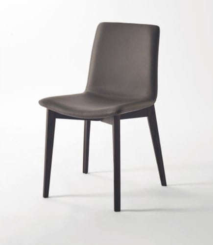 Cadeira contemporânea - Charlotte - SANGIACOMO - para ambiente interno / em tecido / em couro