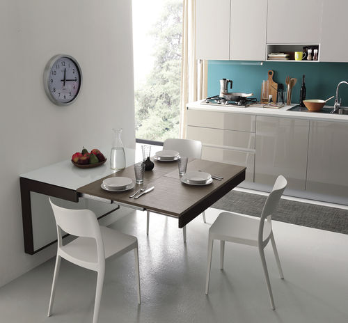 Aparador contemporâneo - A 106 DAISY - XABITAre - em vidro laqueado / metálico / em laminado