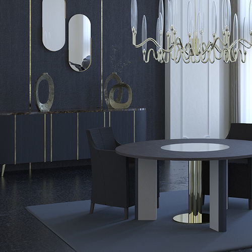 Cadeira de sala de jantar contemporânea - Scandal Home Couture - para ambiente interno / em tecido / estofada