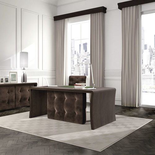 Mesa secretária de piso - WALL STREET - Scandal Home Couture - contemporânea / em carvalho / em veludo