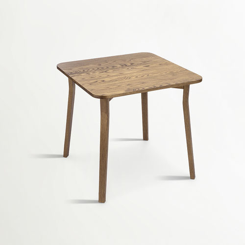 Mesa de jantar contemporânea - PURE - Schoenhuber Franchi - em iroko / com base em madeira de iroco / quadrada