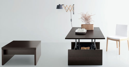 Mesa contemporânea - KUBO - Sedit - em madeira / retangular / transformável